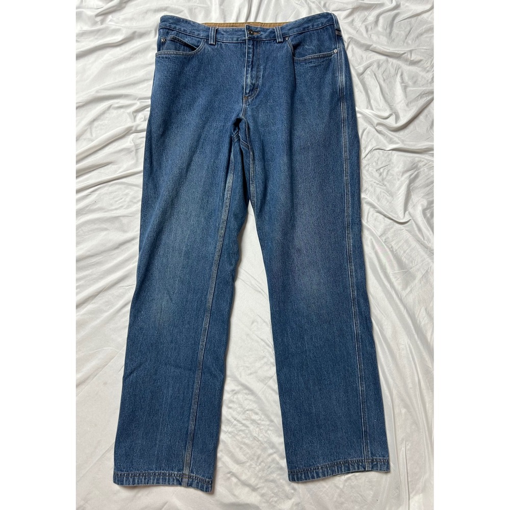 Duluth Trading Co Ballroom Blue Jeans Mens 38x36 Straight Leg 86069 Relaxed Fit